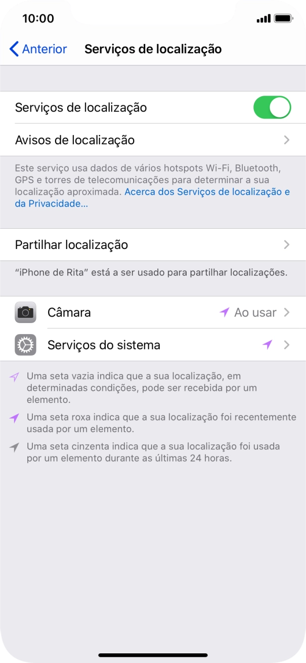 Prima a app pretendida.