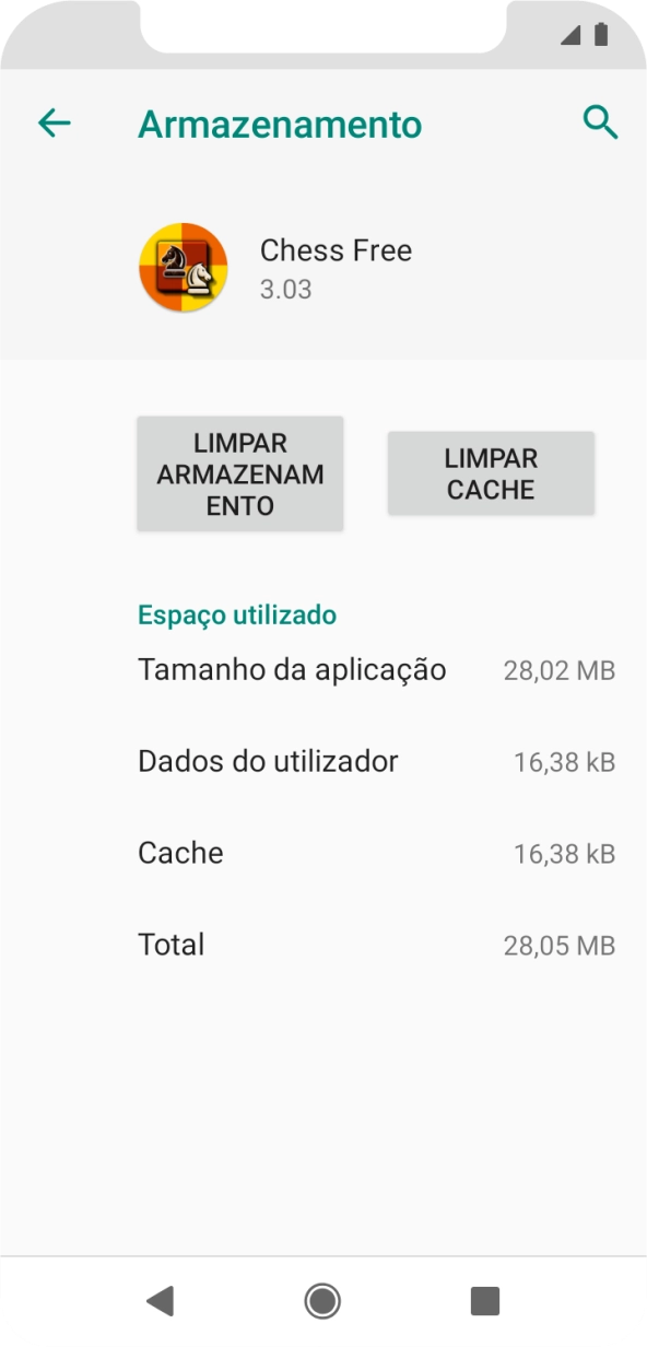 Prima LIMPAR CACHE.