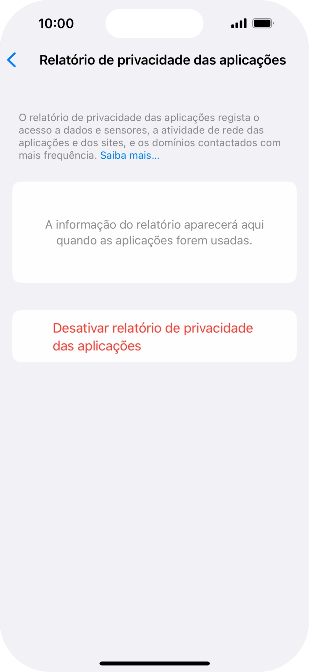 Para voltar ao ecrã inicial, deslize o dedo de baixo para cima a partir da base do ecrã.