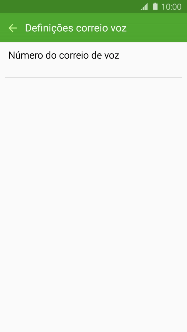 Prima Número do correio de voz.
