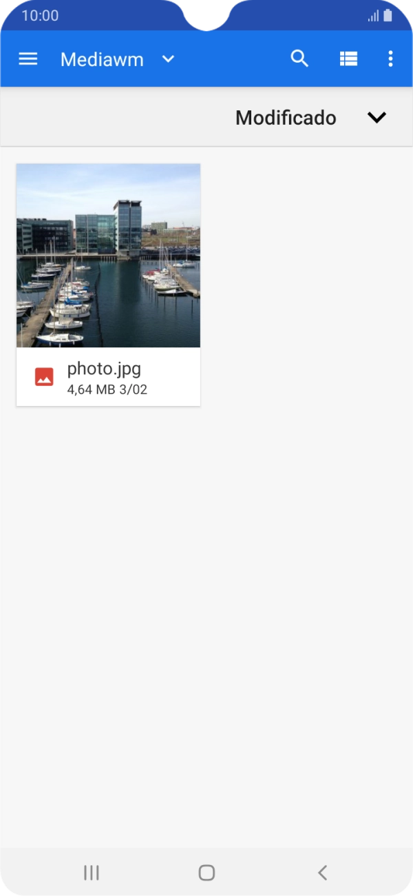 Prima o ficheiro pretendido.