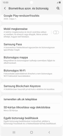 Válaszd az Egyéb biztonsági beállítások lehetőséget.