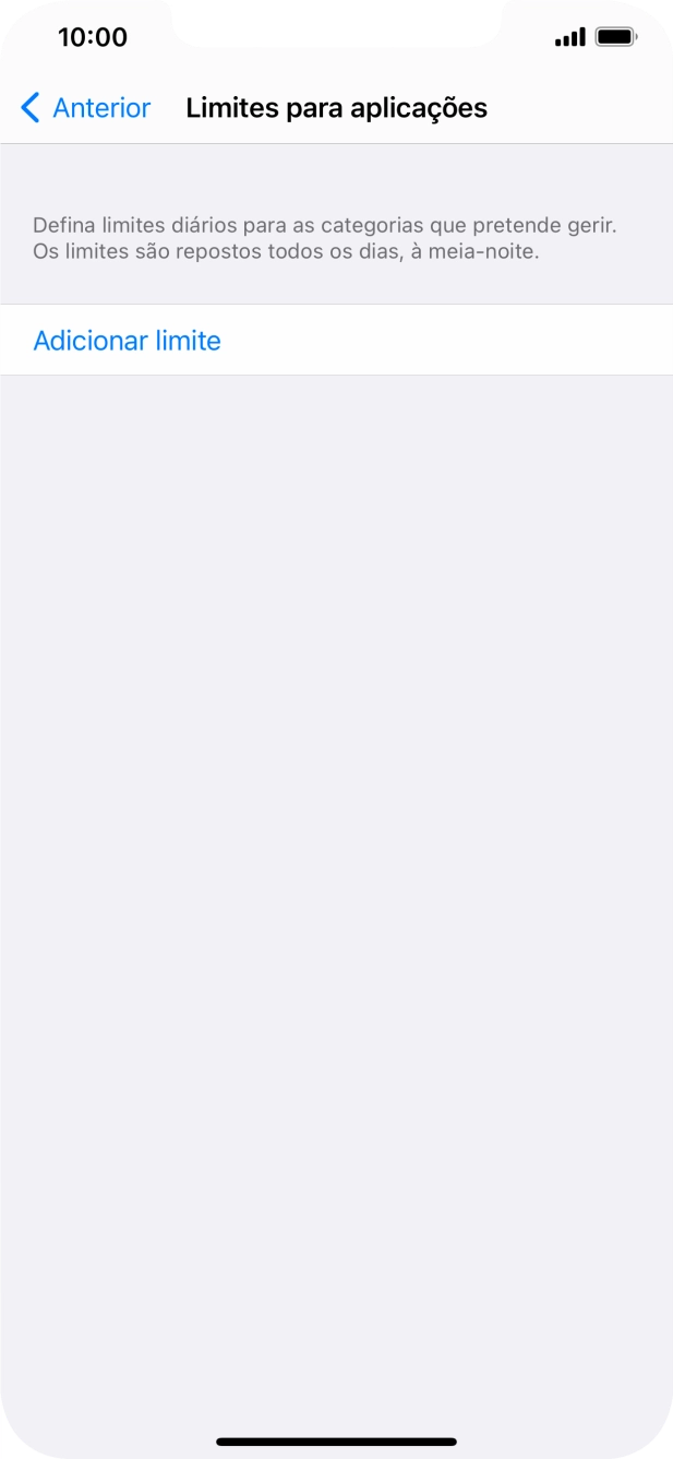 Prima Adicionar limite.