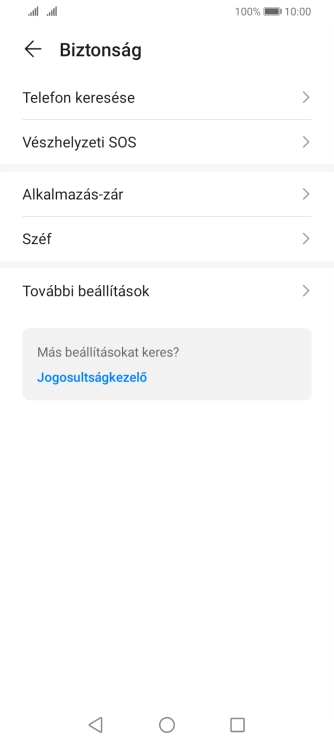 Válaszd a További beállítások lehetőséget.