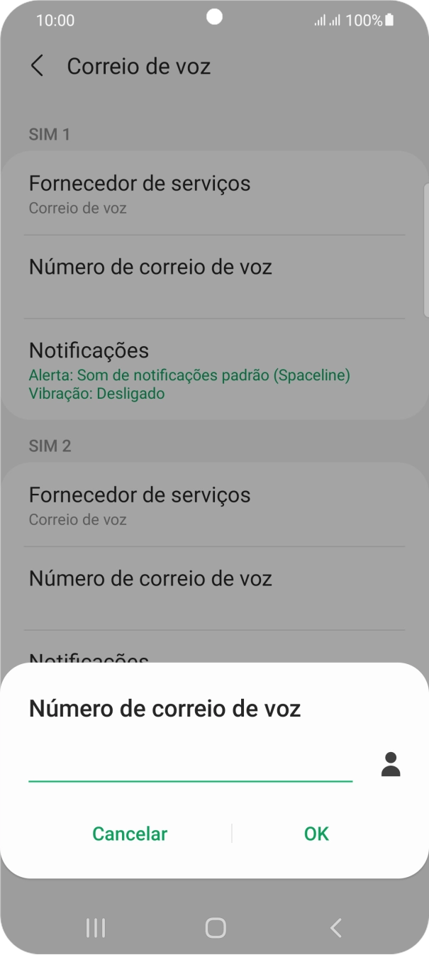Introduza 123 e prima OK.