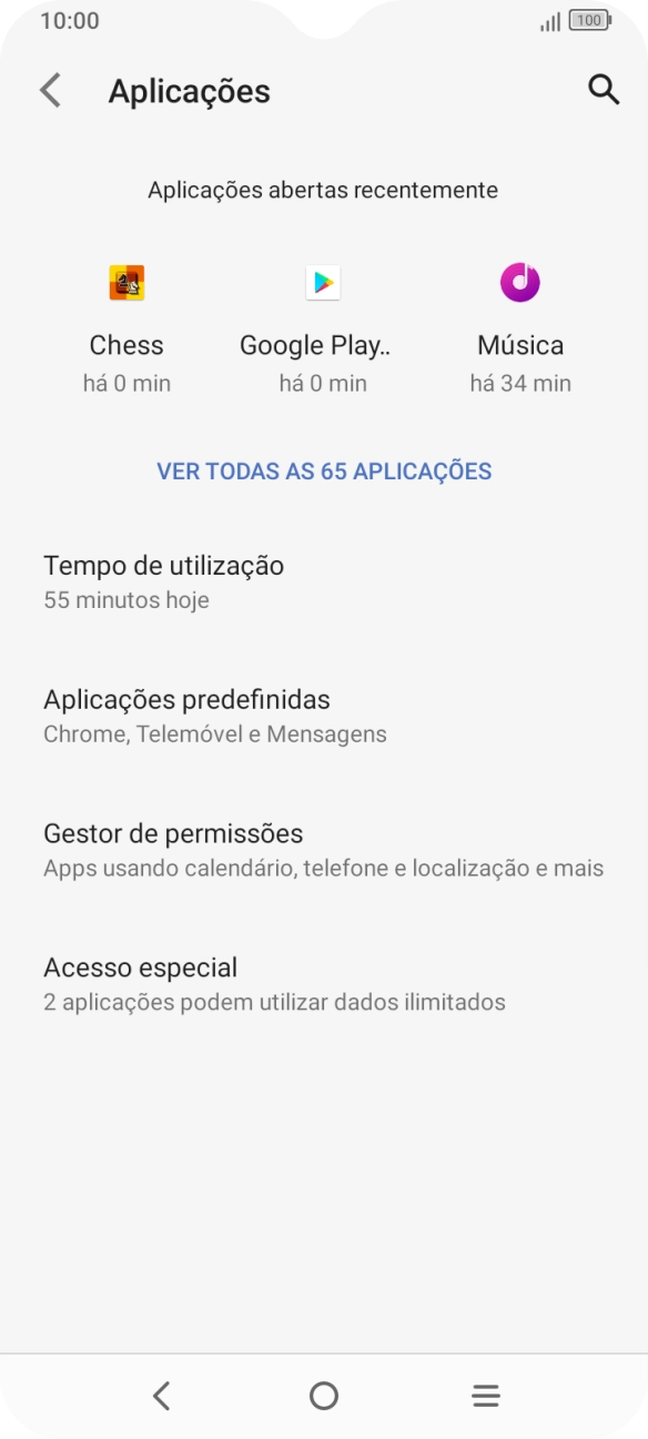 Prima VER TODAS AS (x) APLICAÇÕES.