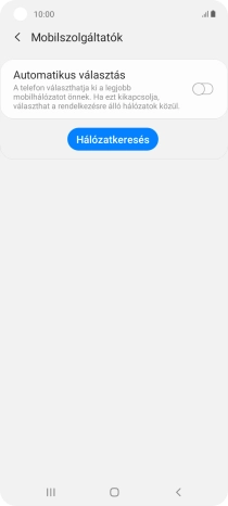 Kattints az „Automatikus választás” melletti csúszkára a funkció bekapcsolásához.