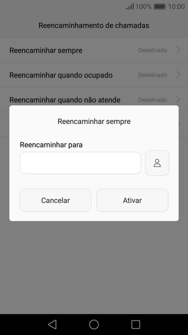 Introduza 123 e prima Ativar.