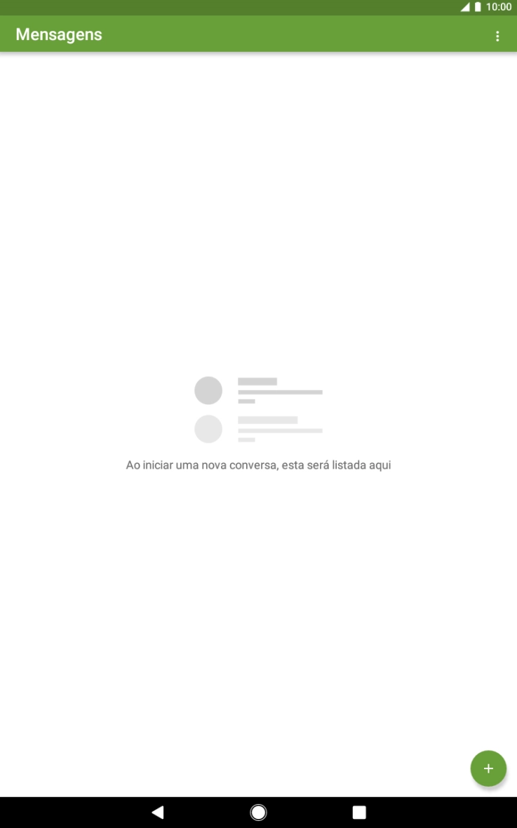 Prima o ícone de nova mensagem.