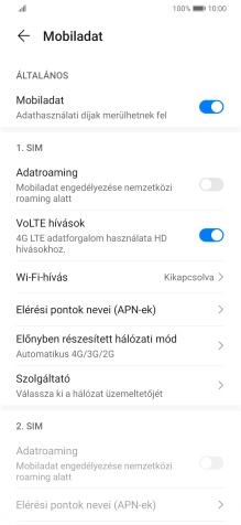 Válaszd az Elérési pontok nevei (APN-ek) lehetőséget.