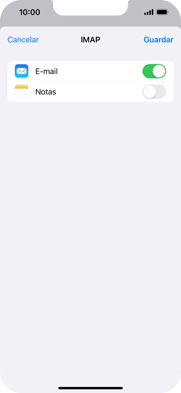 Prima Guardar. A sua conta de e-mail está agora configurada. Se pretender escolher definições adicionais para o servidor de receção e envio, siga os passos seguintes.