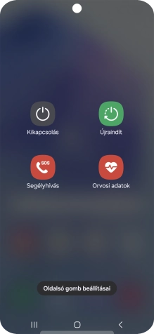 Válaszd a Kikapcsolás lehetőséget.