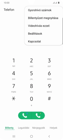 Válaszd a Beállítások lehetőséget.