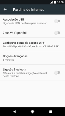 Prima Configurar ponto de acesso Wi-Fi.