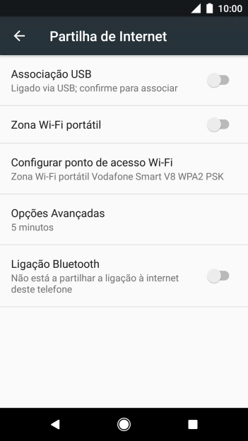 Prima Configurar ponto de acesso Wi-Fi.