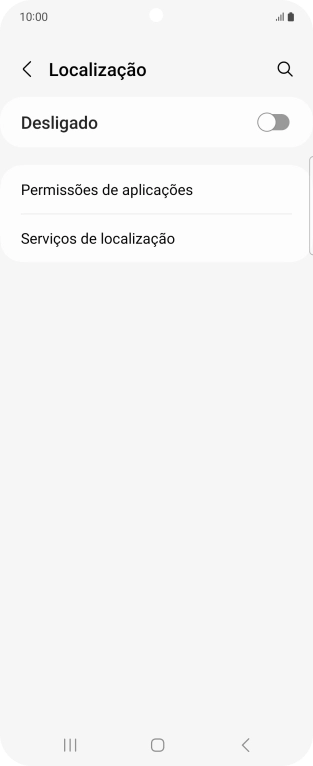 Prima o indicador para ativar ou desativar a função.