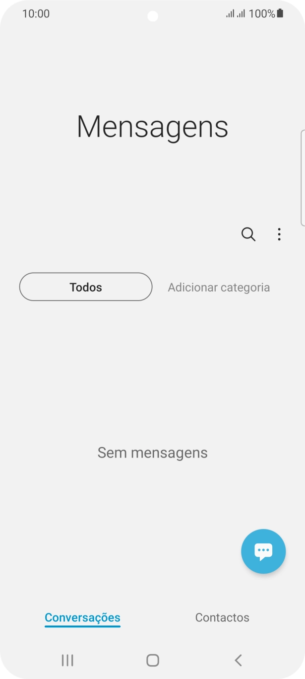 Prima o ícone de nova mensagem.