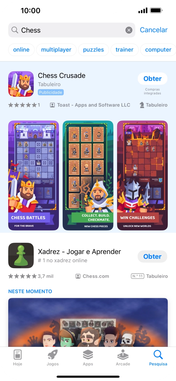 Prima a app pretendida.