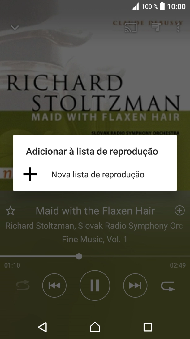 Prima Nova lista de reprodução.
