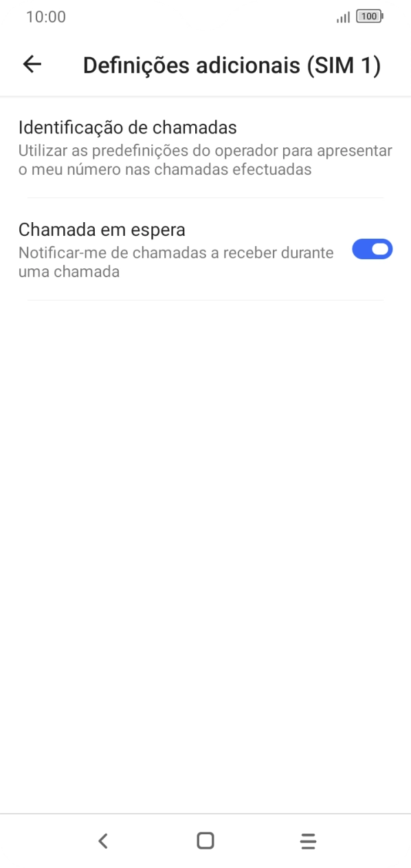 Prima Identificação de chamadas.