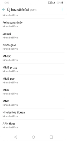 Válaszd az MCC lehetőséget.