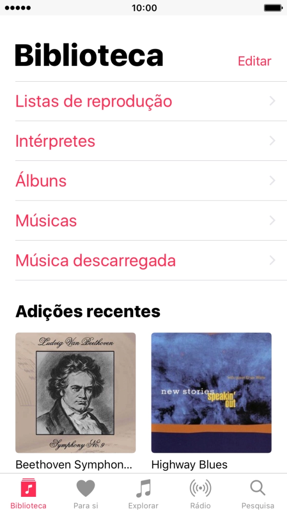 Prima Listas de reprodução.