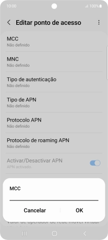 Introduza 268 e prima OK.