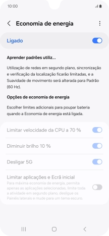 Prima a tecla de início para terminar e voltar ao ecrã inicial.