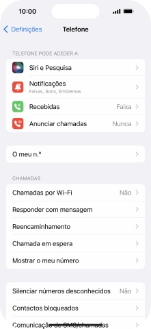 Prima Mostrar o meu número.