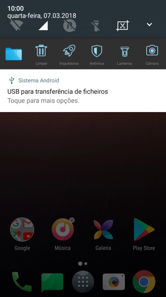 Prima Toque para mais opções..