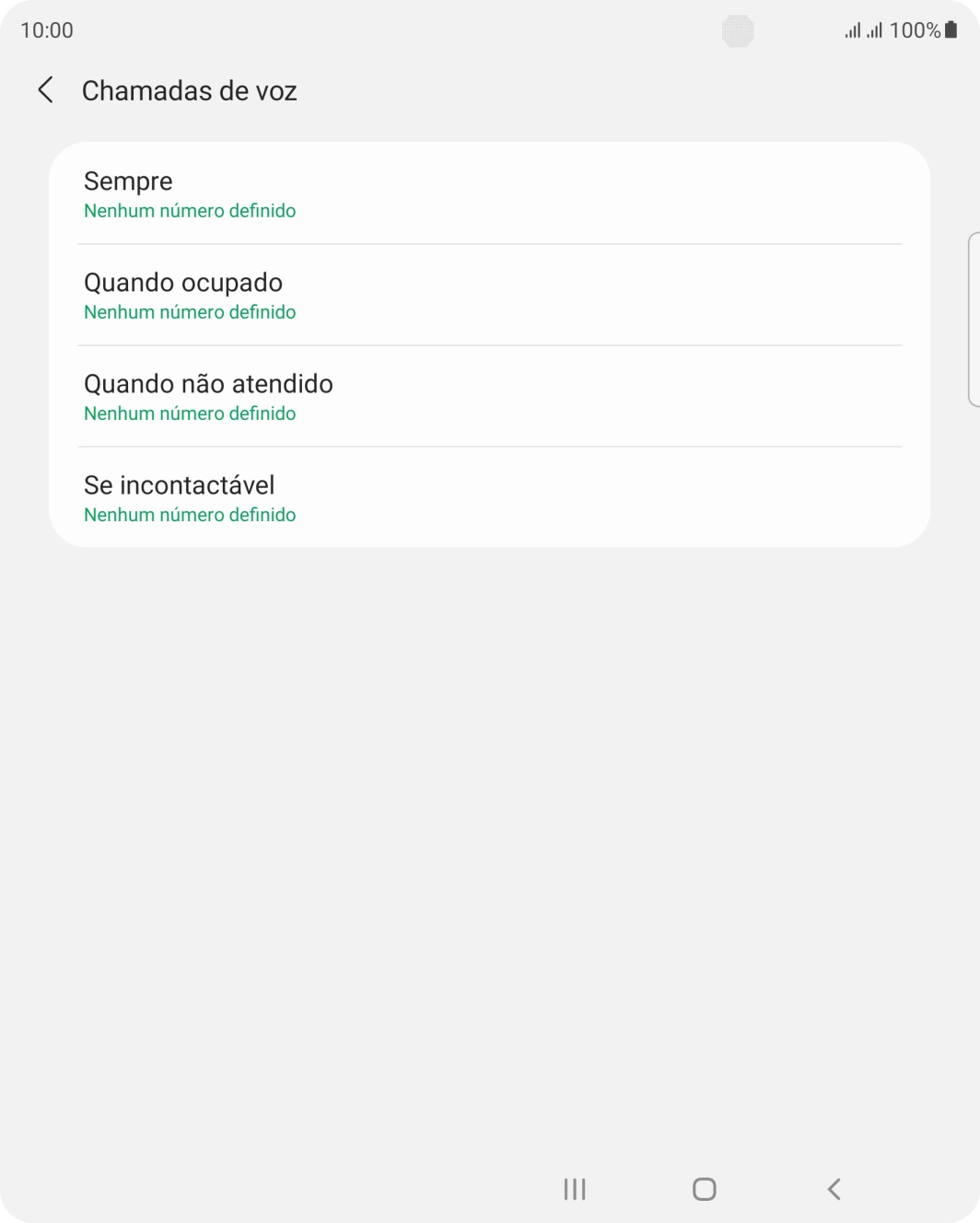 Prima o tipo de desvio pretendido.