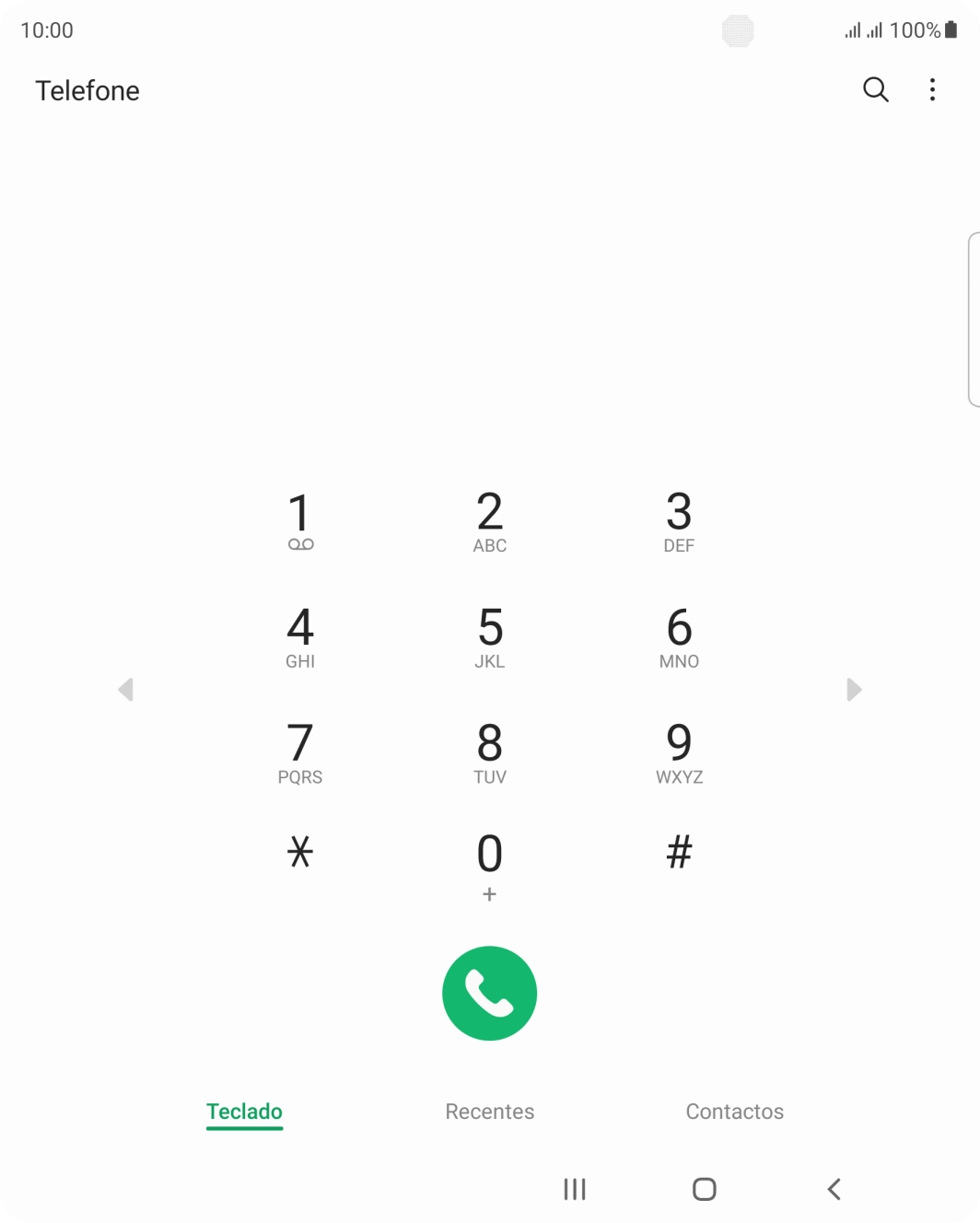 Prima o ícone de menu.