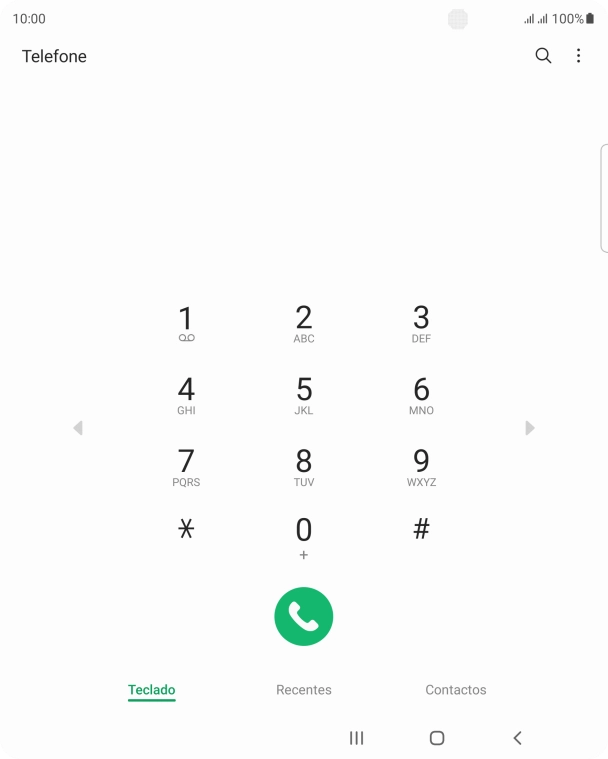 Prima o ícone de menu.
