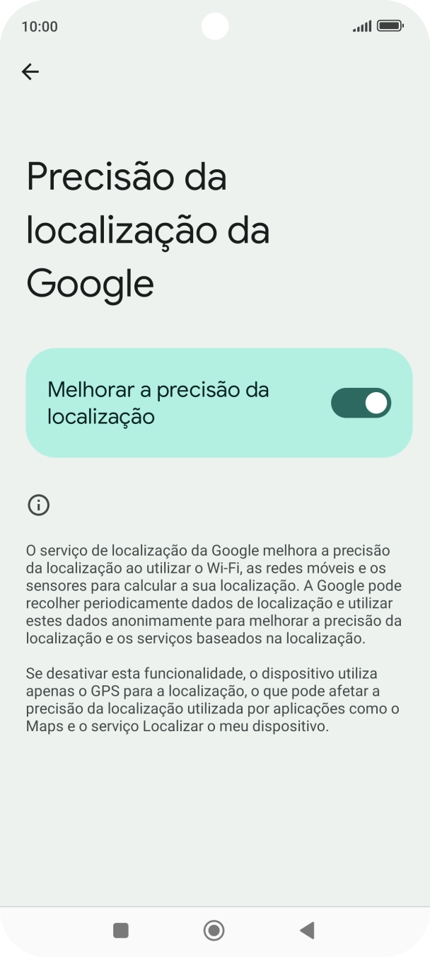 Se premir o indicador junto a 