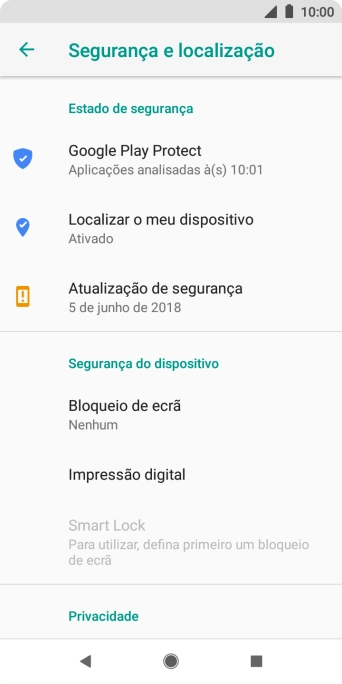 Prima a tecla de início para terminar e voltar ao ecrã inicial.