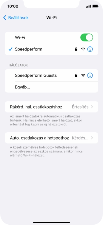 Húzd az ujjad felfelé a kijelző aljáról, hogy visszatérj a kezdőképernyőhöz.
