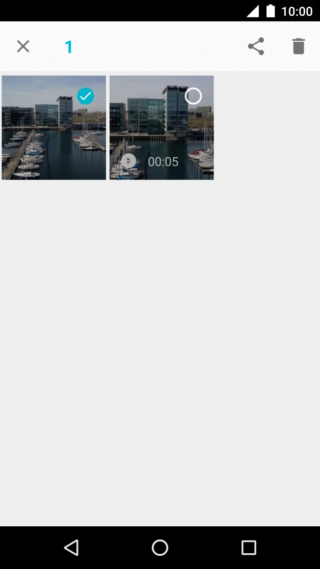 Prima o ícone para partilhar.