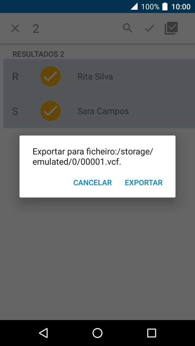 Prima EXPORTAR.