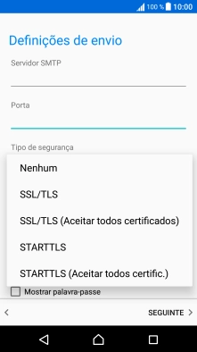 Prima Nenhum para desativar a função.