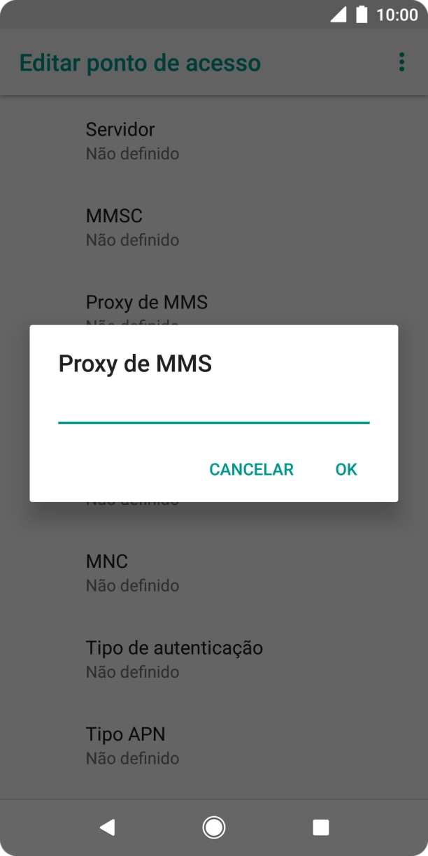 Introduza iproxy.vodafone.pt e prima OK.