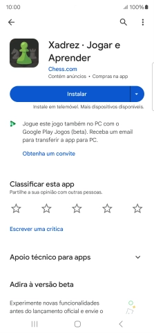 Prima a tecla de início para terminar e voltar ao ecrã inicial.