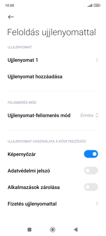 Kattints a kívánt beállítások melletti csúszkákra a funkciók be- vagy kikapcsolásához.