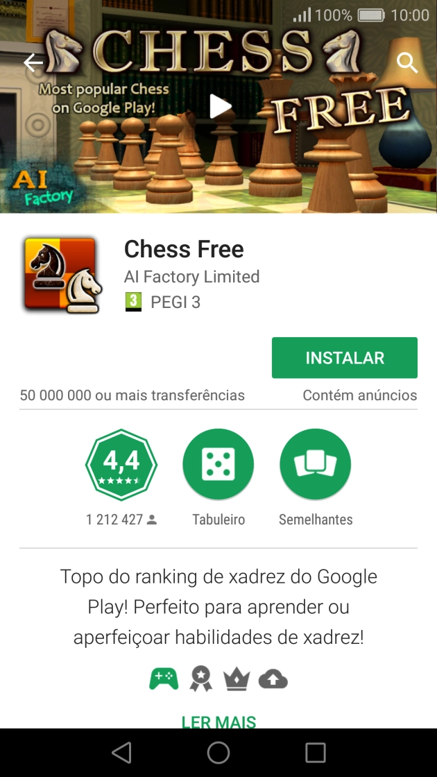 Prima INSTALAR e siga as instruções no ecrã para instalar a app.