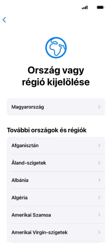 Válaszd ki a kívánt országot vagy régiót.