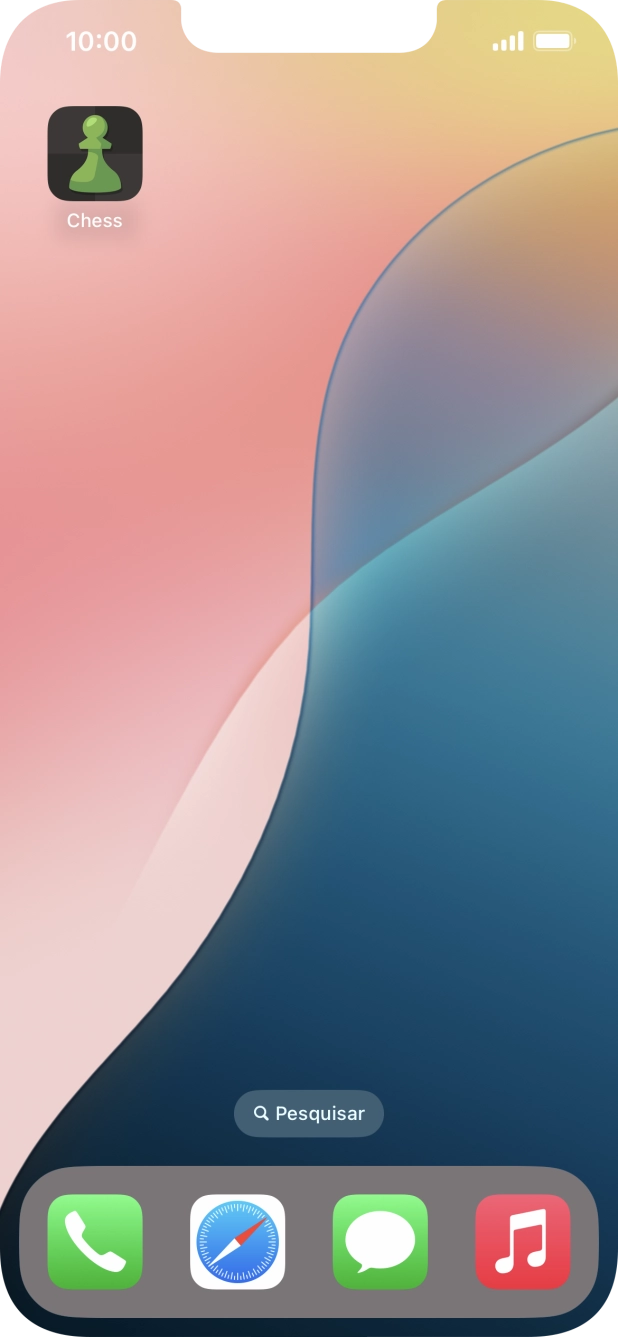 Mantenha premida por um momento a app pretendida.