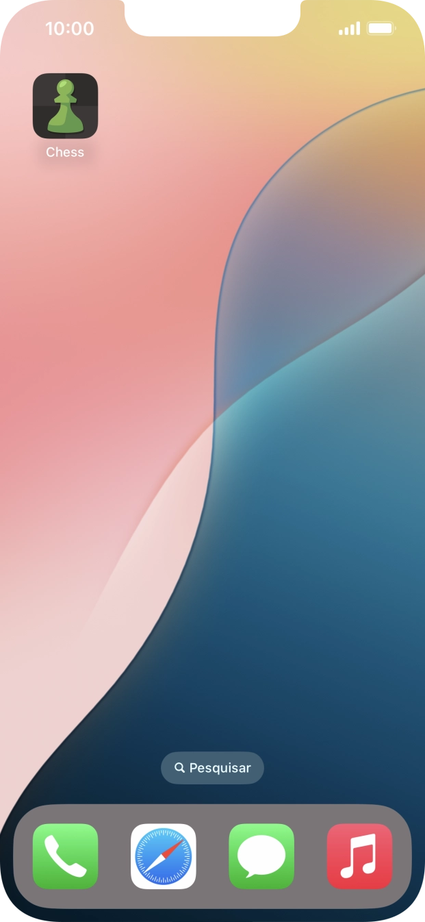 Mantenha premida por um momento a app pretendida.