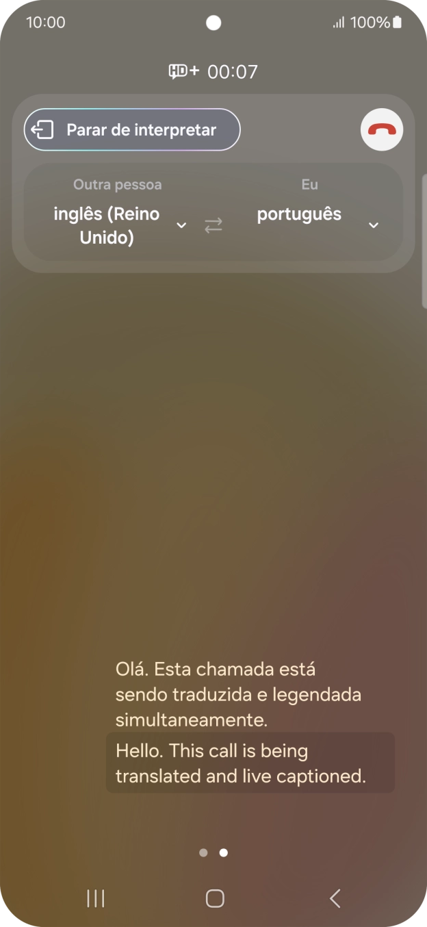 Prima as listas suspensas para escolher o idioma pretendido.