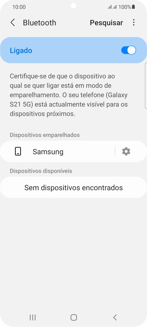 Prima a tecla de início para terminar e voltar ao ecrã inicial.