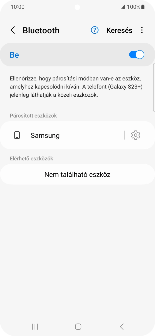 A befejezéshez, és ahhoz, hogy visszatérhess a főképernyőhöz, nyomd meg a főgombot.