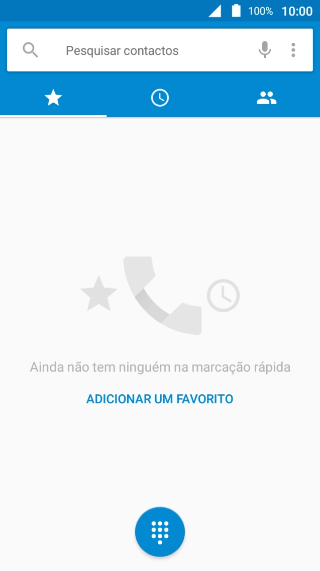 Prima o ícone de menu.